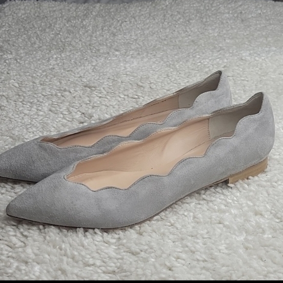 AVELLINI Cora Gray suede pointed toe flats size 39 - Picture 2 of 16